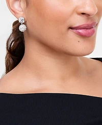 I.n.c. International Concepts Crystal & Pave Fireball Drop Earrings, Macy's Exclusive