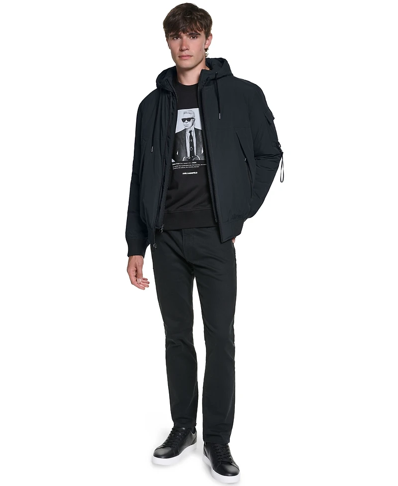 Karl Lagerfeld Paris Men's Bomber Jacket