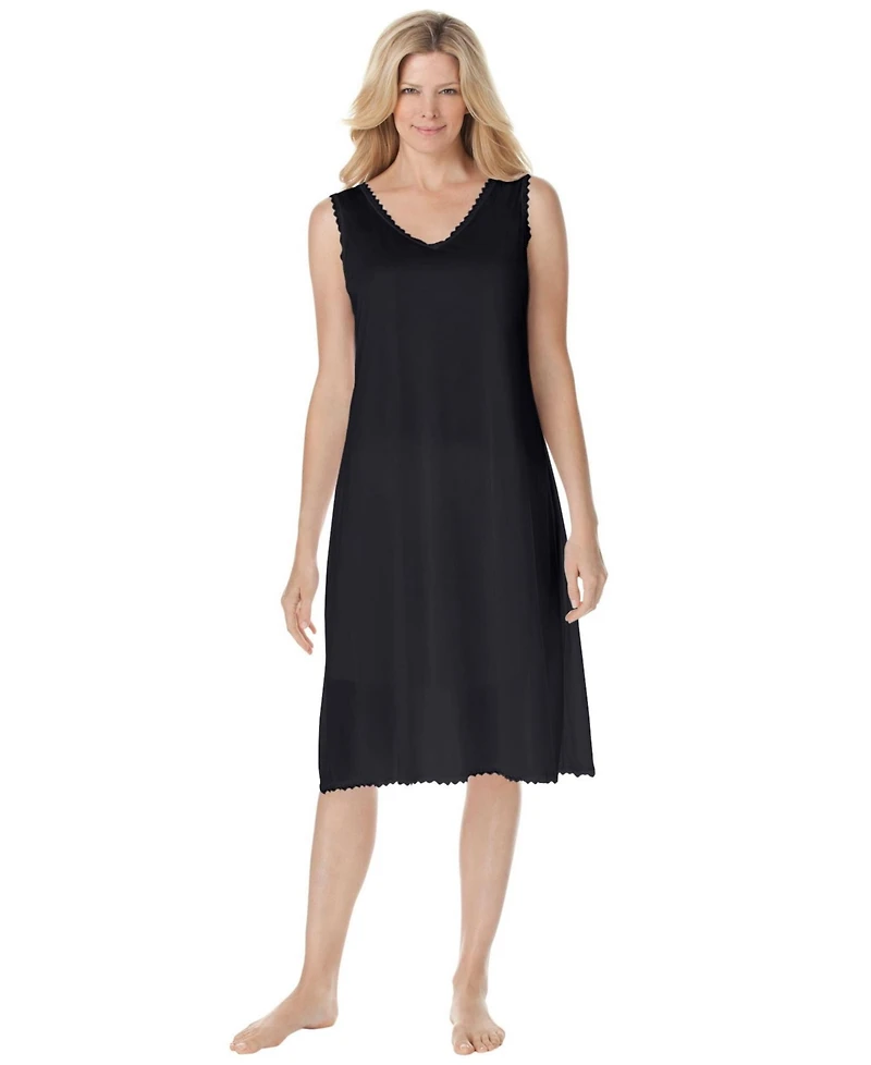 Comfort Choice Women's Lace-Trim Slip