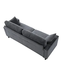 Streamdale Furniture 81.8" Corduroy 2-Seater Loveseat with Sturdy Iron and Wood Frame