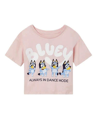 Bluey Girls (5 - 8) Cropped T-Shirt