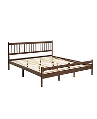 Streamdale Furniture Traditional King Size Pinewood Bed with Headboard and Footboard