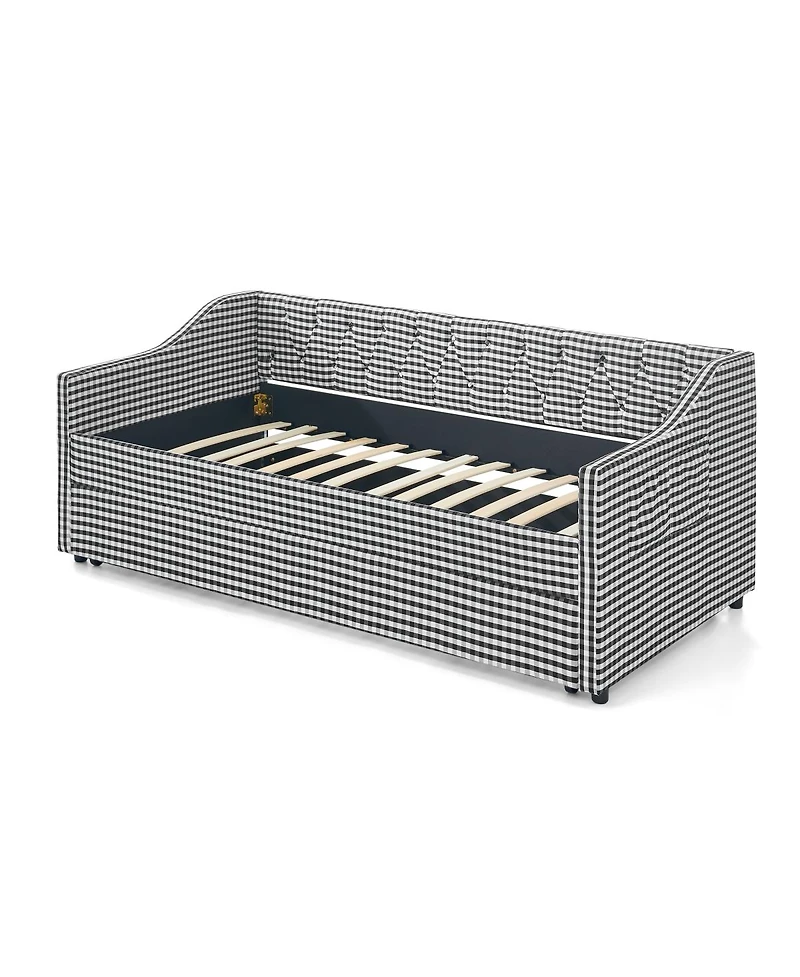 Streamdale Furniture Upholstered Twin Daybed with Trundle