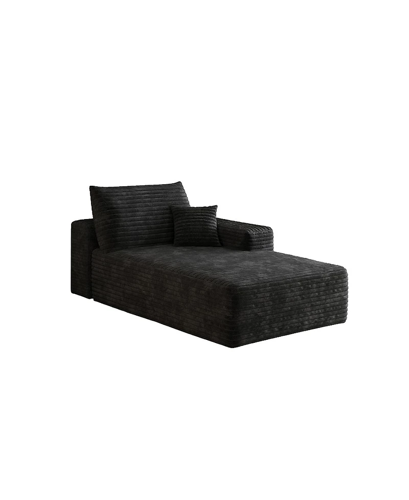 Streamdale Furniture Plush Corduroy Modular Sectional Sofa - No Assembly Required