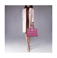 Pre-Owned HERMES women's Anemone Togo Leather Birkin 30 Bag with Hardware