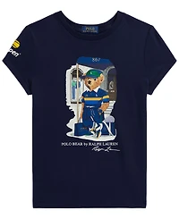 Polo Ralph Lauren Girls' 7-16 Us Open Bear Short-Sleeve T-Shirt