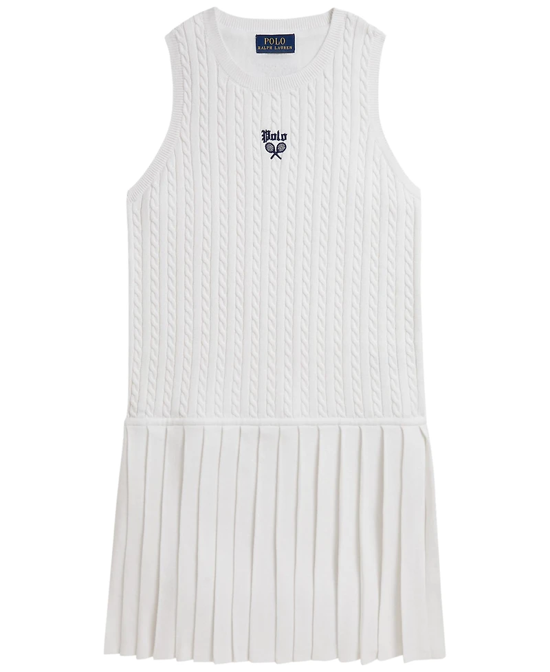 Polo Ralph Lauren Girls' 7-16 Us Open Sleeveless Sweater Dress