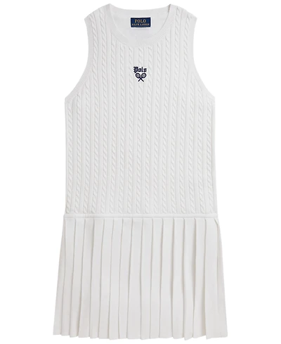 Polo Ralph Lauren Girls' 7-16 Us Open Sleeveless Sweater Dress
