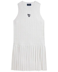Polo Ralph Lauren Girls' 7-16 Us Open Sleeveless Sweater Dress