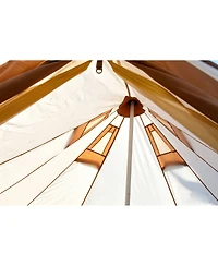 Streamdale Furniture Oxford Bell Tent for Family Camping - 9.8ft Yurt with Stove Jack