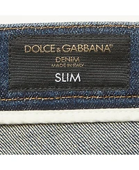 Pre-Owned Dolce & Gabbana Men's Faded Denim Slim Fit Jeans