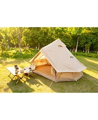 Streamdale Furniture Oxford 13.1ft Family Bell Tent with Stove Jack - 4-Season Glamping Shelter