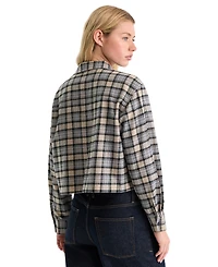 Good American Women's Button-Front Collared Shirt