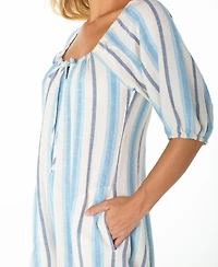 Roxy Women's Pacific Cove Scoop Neck Striped Romper