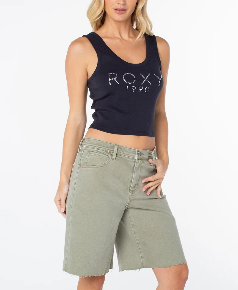 Roxy Women's Shine Bright Scoop Neck Retro-Inspired Baby T-Shirt