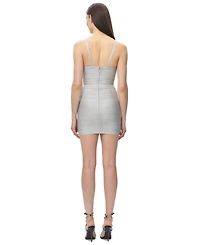 Herve Leger Women's Metallic Mini Dress