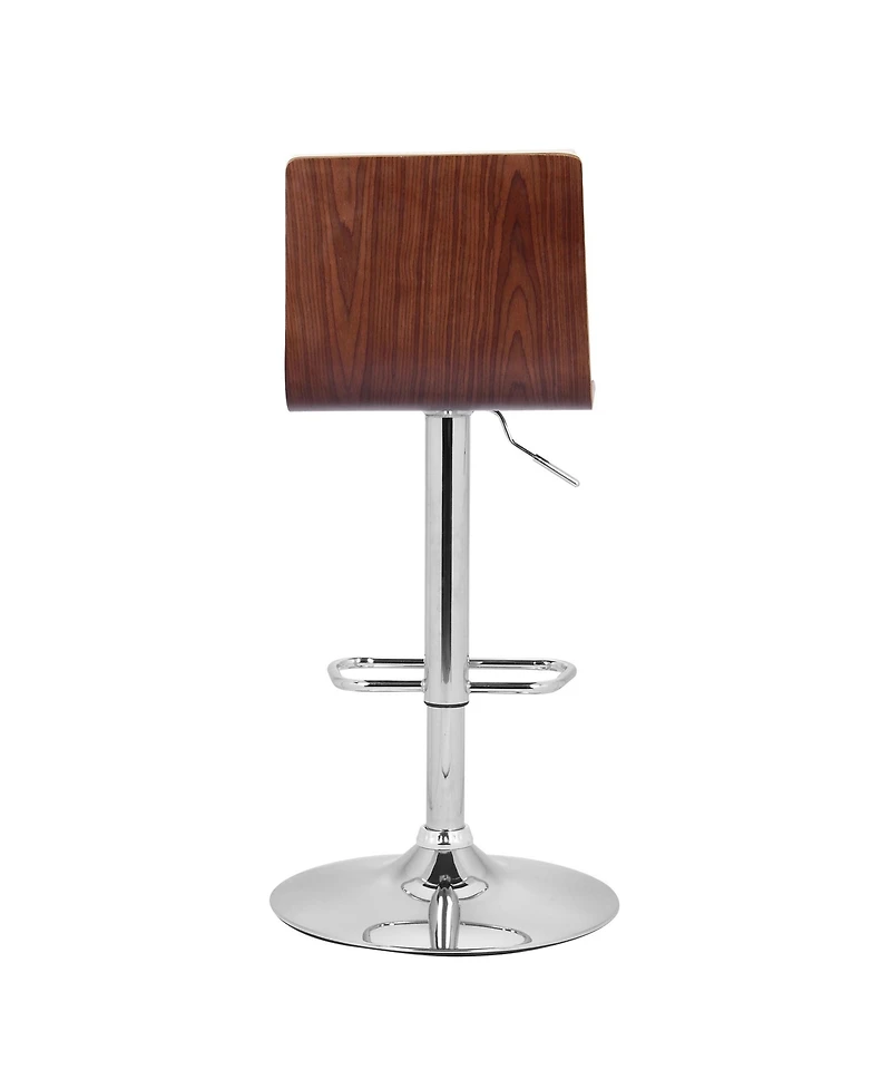 HomeRoots 23" Iron Swivel Low Back Adjustable Height Bar Chair