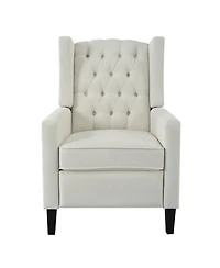 Streamdale Furniture Manual Adjustable Wingback Recliner with Side Table and Usb Ports
