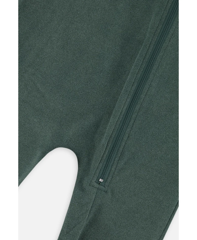 Deux par Deux Baby Unisex 6M To 24M One Piece Thermal Underwear Sage