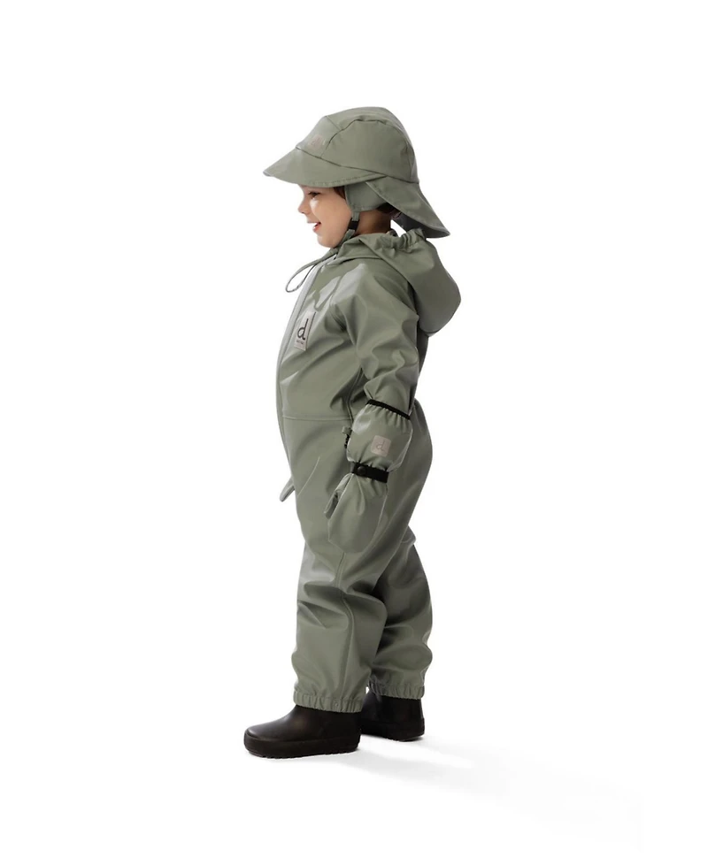 Deux par Baby Unisex ( 12 M to 24 ) Rain One Piece Sage