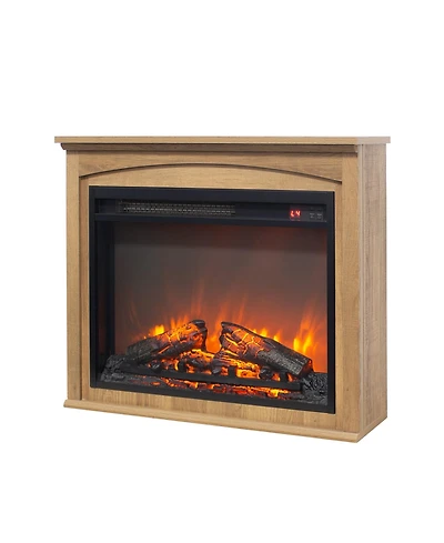 Mondawe 28 Inch Tv Media Entertainment Center With Electric Fireplace