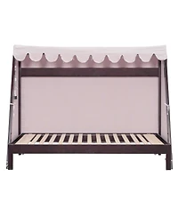 Streamdale Furniture Twin Xl House Bed with Twin Xl Trundle, Shelf