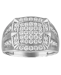 Esquire Men's Jewelry Lab-Grown Diamond Ring (1 ct. t.w.) 14K Gold-Plated Sterling Silver
