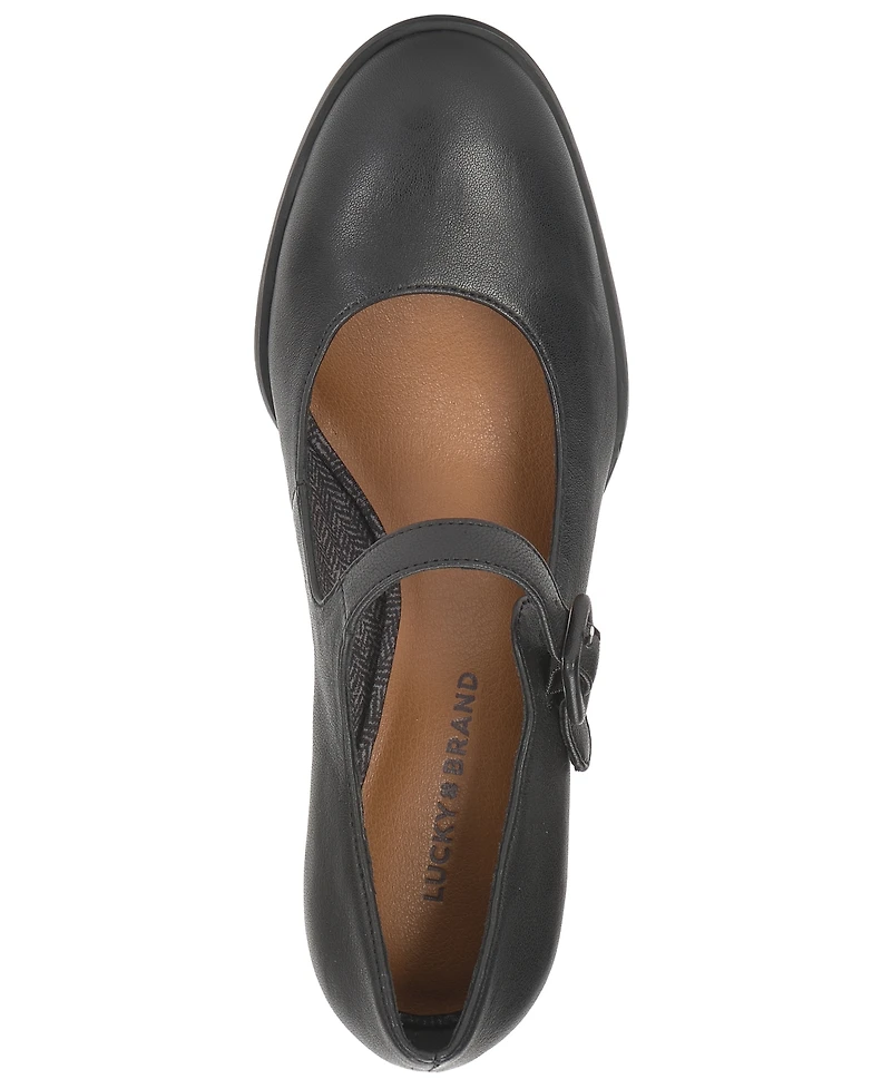 Lucky Brand Women's Block Heel Round Toe Pumps
