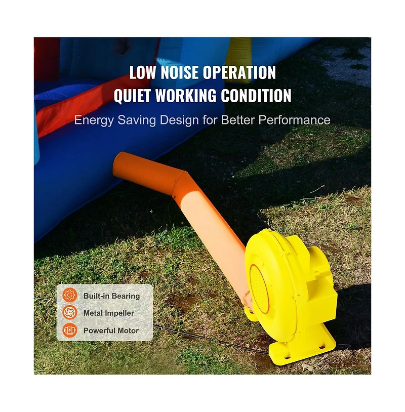 Sugift 450W Inflatable Bounce House Blower with 1750Pa Wind Pressure, Ages 18+