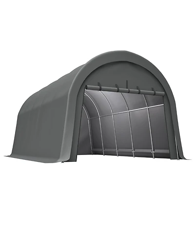Clihome Heavy-Duty 12x20 Feet Carport Canopy, Commercial-Grade Steel Frame Portable Garage