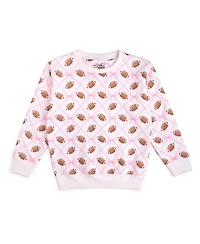 Sweet Wink Baby Girls Football Trellis Sweatshirt