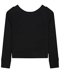 Calvin Klein Girls' 7-16 Monogram Crewneck Sweatshirt