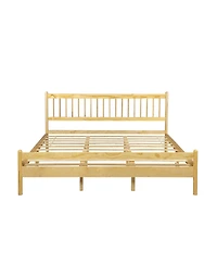 Streamdale Furniture Traditional King Size Pinewood Bed with Headboard and Footboard