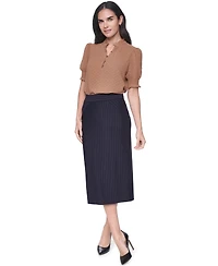 Tommy Hilfiger Women's Clip Dot Mock Neck Popover Top