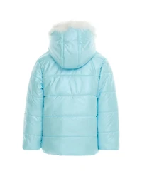 Frozen Minnie Mouse Girls' 6-12 Faux Fur Hooded Puffer Coat