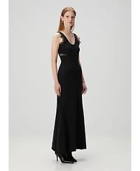 Pcfg Women's Cotton Long Fitted Dress