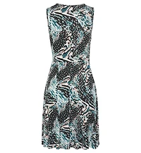 Lascana Women's Printed Keyhole Dress