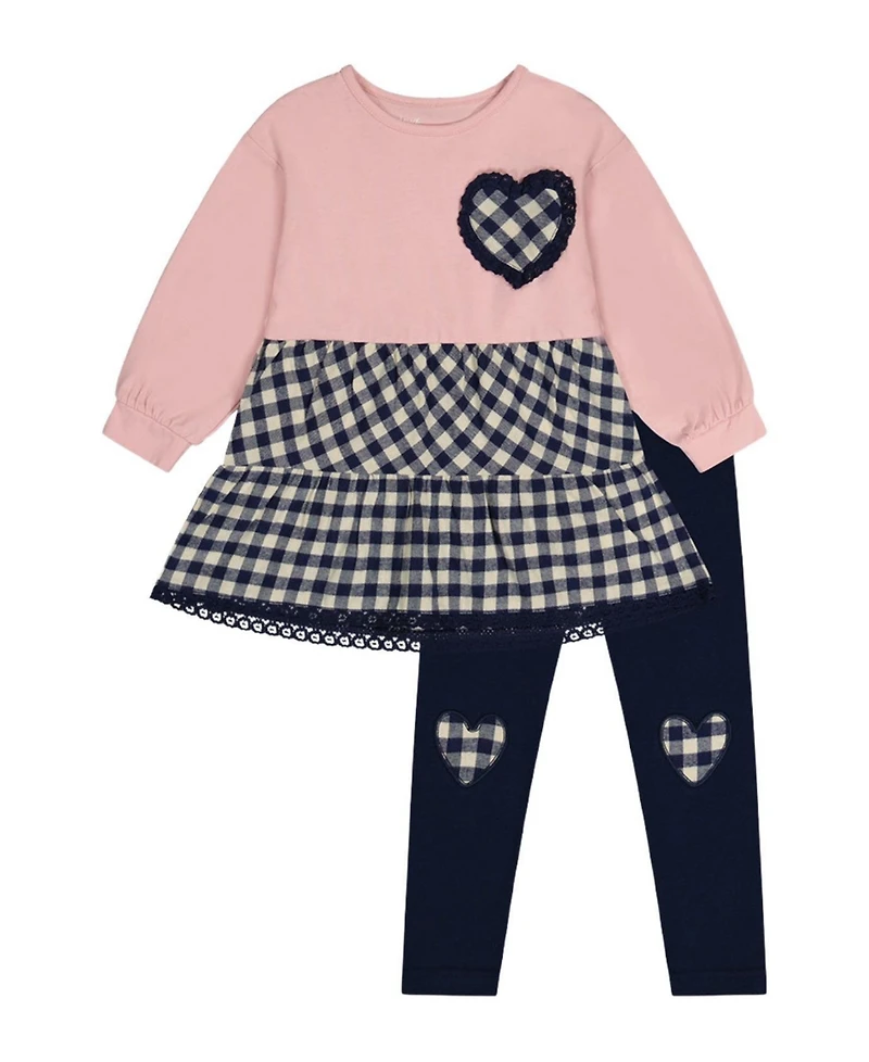 Deux par Baby Girl ( 3M to 24 M ) Tunic and Leggings Set Pale Dusty