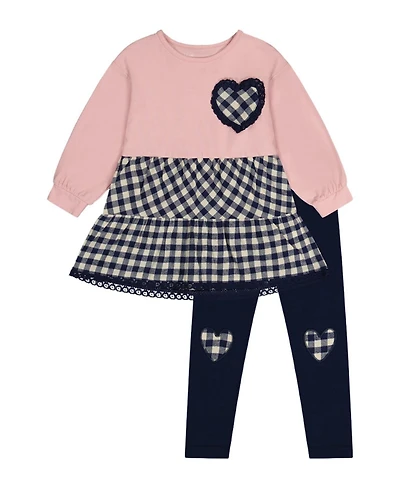 Deux par Baby Girl ( 3M to 24 M ) Tunic and Leggings Set Pale Dusty
