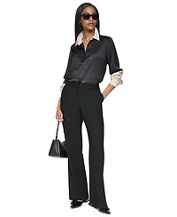 Dkny Women's Color Blocked Long-Sleeve Blouse