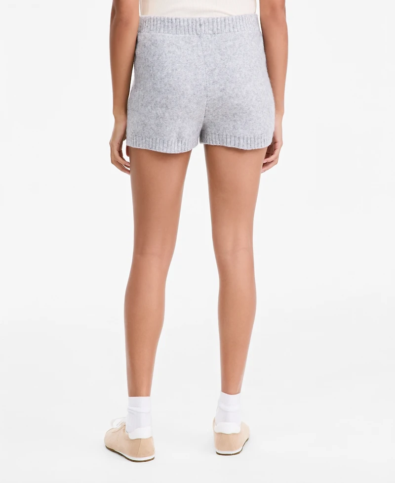 And Now This Women's Cable-Knit Pull-On Mid-Rise Shorts, Macy's Exclusive