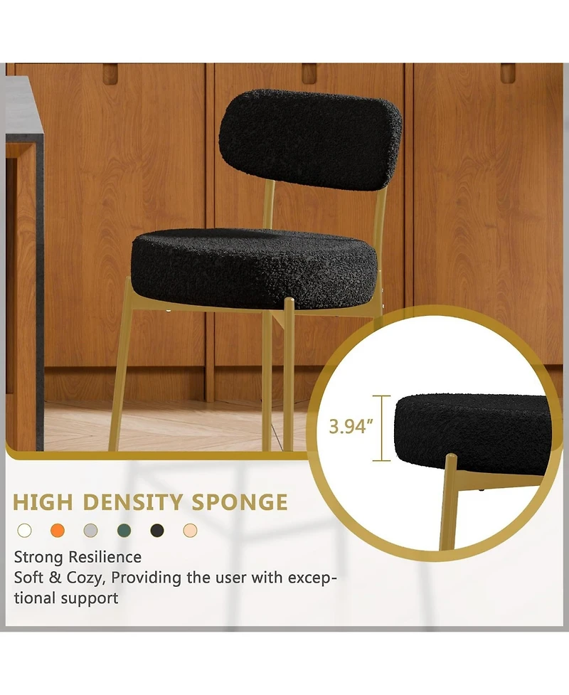 Dyhome 24" Bar Stools Set of 2, Counter Height Chairs