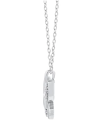Diamond Butterfly 18" Pendant Necklace (1/10 ct. t.w.) in Sterling Silver