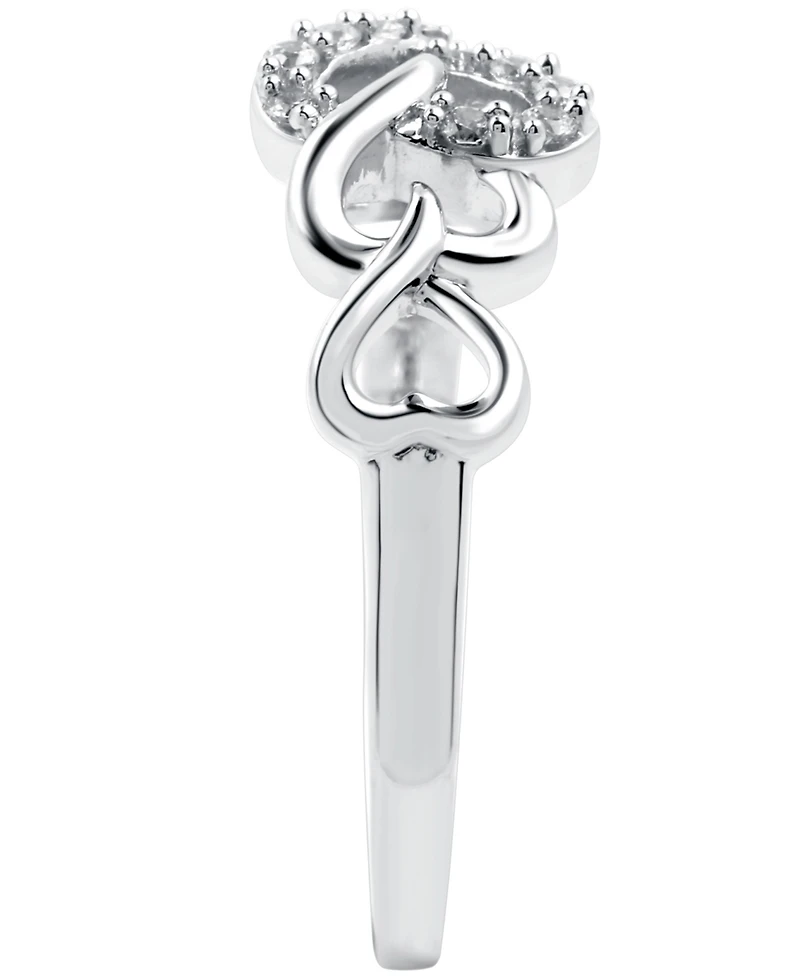Diamond Heart Ring (1/10 ct. t.w.) Sterling Silver