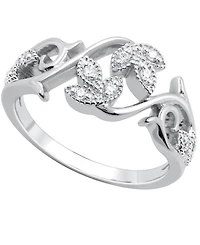 Diamond Vine Ring Sterling Silver (1/10 ct. t.w.)
