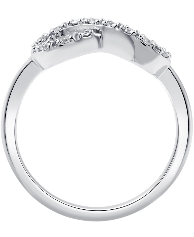 Diamond Infinity Ring Sterling Silver (1/10 ct. t.w.)
