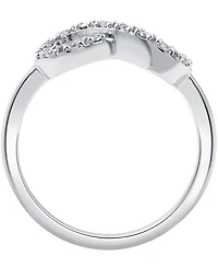 Diamond Infinity Ring Sterling Silver (1/10 ct. t.w.)