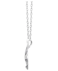 Diamond Pendant Necklace, Sterling Silver Diamond Music Note (1/10 ct. t.w.)