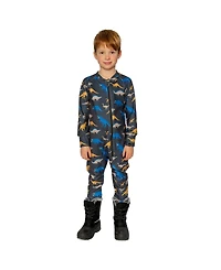 Deux par Baby Boy (6M- 24M) One Piece Thermal Underwear Dinosaur Print