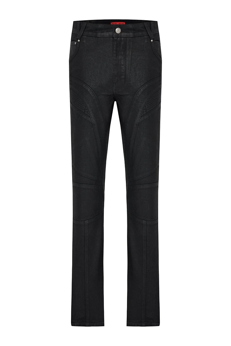 Pcfg Men's Shiny Coated Denim Pant
